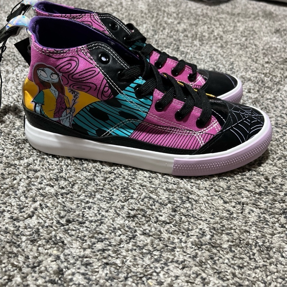 Nightmare before Christmas Jack Sally shoes women High Tops New Sz 7.5